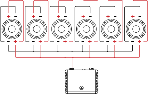 series circuit and parallel circuit with subwoofers