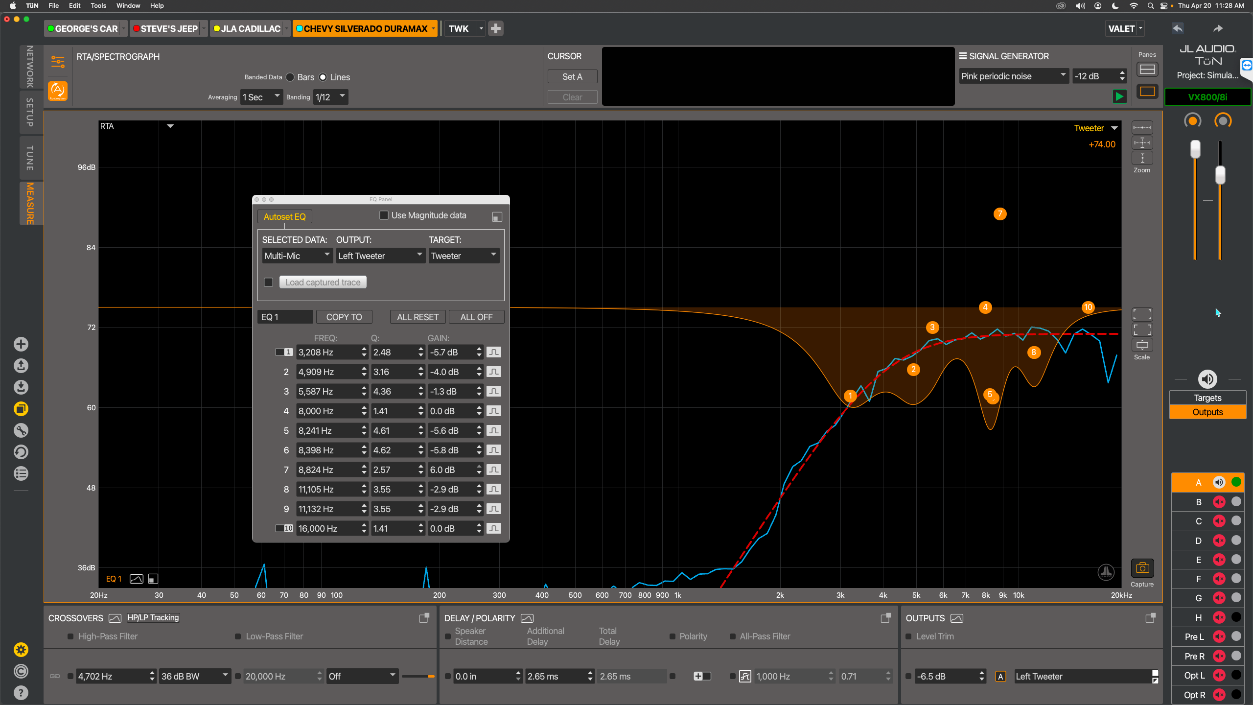 Tün® 4: Autoset Eq To Target – Jl Audio Help Center - Search Articles