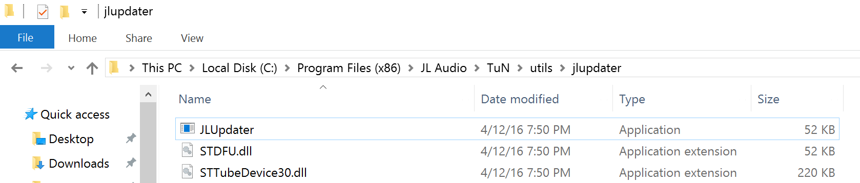 JL Audio TuN folder location